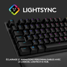 Logitech G Teclado Mecánico para Juegos G513 LIGHTSYNC RGB con Interruptores GX Brown - Carbono