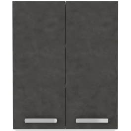 LASSEN Armario Alto Puertas Batientes Gris Mate Ancho 60 cm Fondo 31,6 cm Alto 72 cm