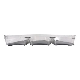 Confortime Organizador de Cubiertos Antideslizante de Plástico PET. Medidas: 39 cm Largo, 32 cm Ancho, 5 cm Alto. (12 Unidades)