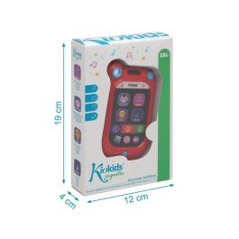 KioKids Juguete Teléfono Móvil Musical para Bebés +18 Meses, Sonidos Reales, Estimula Sentidos, Resistente y Colgable, Multicolor