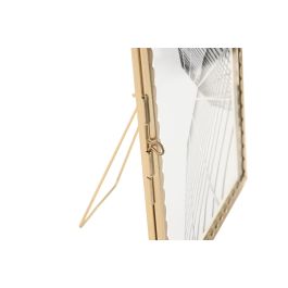 DKD Home Decor Marco de Fotos Glam para 13x18 cm Dorado de Metal y Cristal (4 Unidades) 1 x 21 x 16 cm