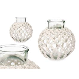 Jarron Macrame Esfera Blanco Giftdecor 25X26CM (4 Unidades) Precio: 53.49999996. SKU: B1GY3E4YV7