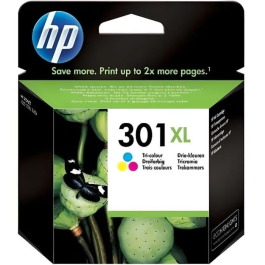 HP Cartucho de Tinta 301XL Tricolor (CH564EE/Cian, Magenta, Amarillo), Alta Capacidad, 330 páginas, Compatible con Deskjet 1050, 2050, 2050s Precio: 52.5000003. SKU: S8409885