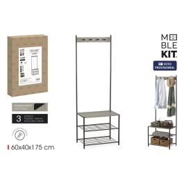 Moblekit Estantería Perchero de Metal y Madera 60 x 40 x 175 cm (3 Unidades) Precio: 73.59000022. SKU: B1ALWBXXBC