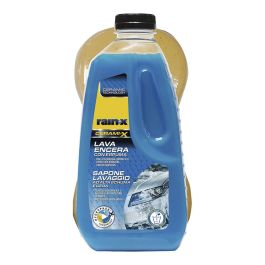 Rainx Cerami-x Lava Encera Protección Duradera con Tecnología Ceramic Si-O, Limpiador Realza Brillo Coche 1L + Esponja