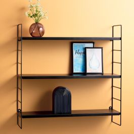 Day Estantería 3 Baldas Metálica Negra 58x16x58 cm