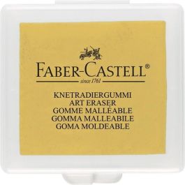 FABER-CASTELL 127321 Goma de borrar amasable ART ERASER surtida - Azul, Rojo, Amarillo (3 unidades)