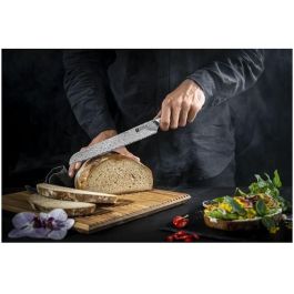 Zwilling 30576-231-0. Cuchillo de Pan TANREI de Acero, Hoja de 23 cm, para Cocina y Hostelería