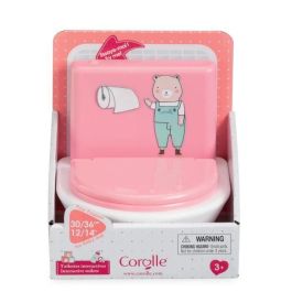 Corolle Inodoro Interactivo para Bebés 36/42 cm con Tapa y 2 Sonidos – A partir de 3 años
