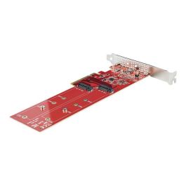 StarTech.com B Tarjeta PCIe 4.0 Dual para 2 SSDs M.2 NVMe/AHCI, hasta 7.8 GB/s por unidad, compatible con RAID 0, 1 y JBOD