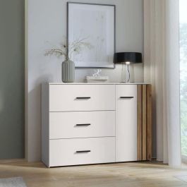 Cómoda - WAIKATO - 3 cajones - 1 puerta - Blanco - 119,9 x 41,3 x 89,7 cm Precio: 239.70705. SKU: B1CSFCKR3R