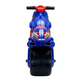 Injusa Correpasillos Moto Neox Spiderman para Niños +18 meses, Material Plástico, Color Azul, 69x27,5x49 cm