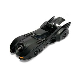 Coche metal batmóvil 1989, incluye figura batman de metal 7 cm escala 1:24 30x15x11 cm