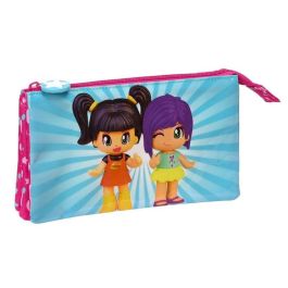 Portatodo Doble Pinypon Azul Rosa 22 x 12 x 3 cm Portatodo Doble Pinypon Azul Rosa 22 x 12 x 3 cm