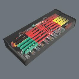 Wera 05135870001 Kraftform Kompakt W2 Wartung. Juego de 35 herramientas con llave y carraca