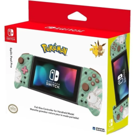 Hori Split Pad Pro Gamepad para Nintendo Switch - Pokémon Edition Verde/Blanco con Botones Traseros, Turbo y Cable
