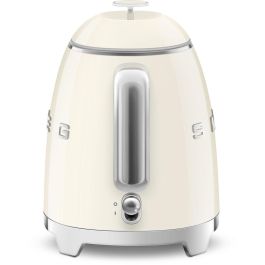 Smeg KLF05CREU Mini Hervidor de Agua Beige, 0.8L, 1400W, Acero Inoxidable, Indicador de Nivel de Agua, Filtrado