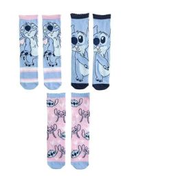 Cerdá Calcetines Infantiles de Lilo & Stitch, Pack Oficial de 3 Pares Multicolor, Talla Calzado 35-38 para Niños y Niñas desde 3 Años Precio: 4.99000007. SKU: B1329VQT6F