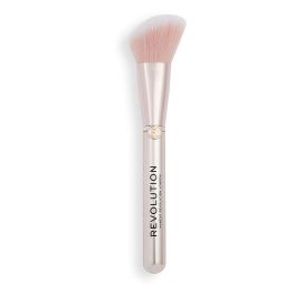 Revolution Make Up #R7 BLUFFING Brocha de Maquillaje para Base Líquida y Polvo, Fibras Suaves Antibacterianas Vegana 1 ud
