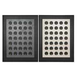 Cuadro Home ESPRIT Blanco Negro Dorado Moderno 90 x 3,5 x 120 cm (2 Unidades) Precio: 205.50000031. SKU: B12JNV3JTZ