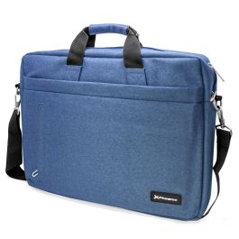 Phoenix technologies Maletín para portátil 15.6 pulgadas azul, práctico y duradero, de nylon ultra denso con compartimento acolchado