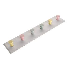 Perchero de pared Versa 6 ganchos, madera vintage, 12x6x60 cm Precio: 10.99000045. SKU: B1J2FR2YY3