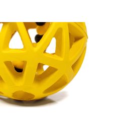 Gloria Bola Rejilla Goma Resistente para Perros con Cuerda - Juguete de Lanzamiento y Premios 9 cm Diámetro x 30 cm Cuerda Colores Surtidos