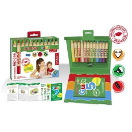 Alpino Estuche 12 Lápices de Colores para Bebés AL000177 - Mina Blanda, Sacapuntas y Guía Pedagógica Incluidos
