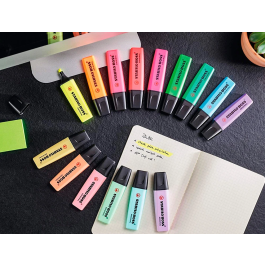 Stabilo Rotulador Boss 70 fluorescente antisecado, 4 horas destapado, punta 2-5 mm, color Fucsia Helado