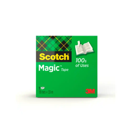 Scotch Cinta Adhesiva Invisible Magic Rollo 19 mm X 33 mm Caja Individual Precio: 2.8900003. SKU: B13L75RJDL
