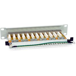 Equip Patchpanel 12x RJ45 Cat6A 10" FTP 1HE Premium hellgrau