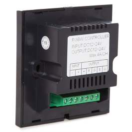 Controlador Empotrable Táctil Tira LED RGBw 12-24VDC 192W/384W