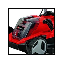 Einhell GE-CM 18/33 Li Cortacésped de Batería 18V, Ancho de Corte 33 cm para hasta 200 m², con Batería de 4.0 Ah (Ión-Litio), Color Negro/Rojo