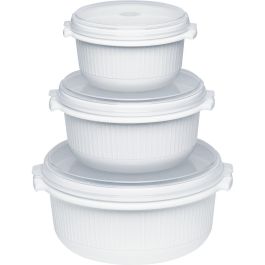 Emsa - Set de 3 Recipientes MICRO FAMILY para Microondas