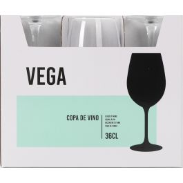 Inde Copa de Vino 'Vega', 36 cl - Copa para vino tinto o blanco, diámetro 6.4 x 20.2 cm, cristal (24 Unidades)