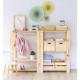 Astigarraga Evolution 3 Estantería alistonada 3 baldas Pino Macizo 111 x 76,7 x 43 cm