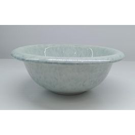 DKD Home Decor Plato Hondo Moderno Gres Esmaltado Azul Celeste 18.6x7.5x18.6 cm (6 Unidades) Apto Microondas y Lavavajillas