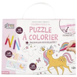 Juego De 4 Puzzles Para Colorear Jeux 2 momes