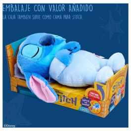 SIMBA Peluche Disney Stitch Dormilón con Sonido, Movimientos y Luz 31cm – Música Relajante, Auto Apagado