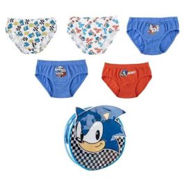 Cerdá Pack Calzoncillos Single Jersey Neceser Sonic T04/05 Modelos Surtidos para Niños Talla 4-5 Años