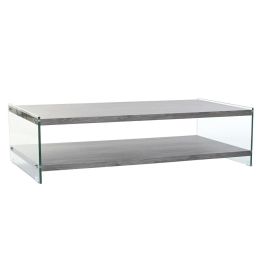 Mesa de Centro DKD Home Decor Gris Transparente Cristal Madera MDF 130 x 65 x 35,5 cm Precio: 162.68999945. SKU: S3033981