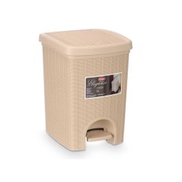 Papelera Elegance Crema 20L Stefanplast 27.5x38.5x31 cm, Apertura pedal (6 Unidades) Papelera Elegance Crema 20L Stefanplast 27.5x38.5x31 cm, Apertura pedal (6 Unidades)
