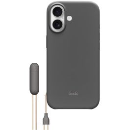 Beats Kickstand Case iPhone 17 con MagSafe y Soporte, Microfibra/PC, Protección contra Caídas, Granito Gris