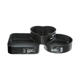 5Five Set 3 Moldes Desmontables Redondo Corazón Cuadrado Repostería Aluminio Negro Precio: 15.94999978. SKU: S7909586