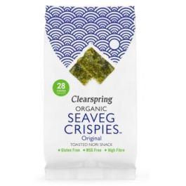 CLEARSPRING Alga Nori Tostada Snack Orgánico Vegano Sin Gluten Alto en Fibra y Proteínas 4g Precio: 2.4999997. SKU: B1B9JR4LAQ