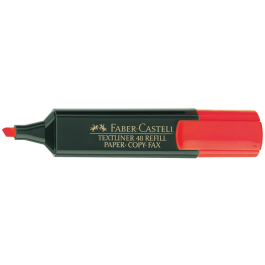 Faber castell Rotulador Textliner 48 Fluorescente Rojo Trazo 1.2-5 mm