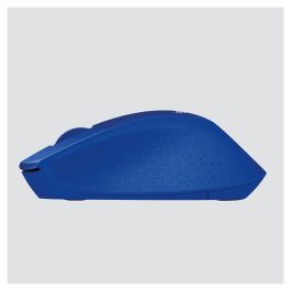 Logitech M330 Silent Plus Ratón Óptico Wireless Azul, 1000 dpi, 2.4 GHz, Batería 24 meses