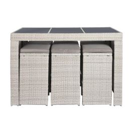Conjunto de Mesa con 6 Sillas DKD Home Decor 143 x 80 x 100 cm