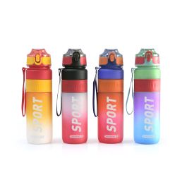 Bewinner Botella de Agua Deportiva Multicolor 1 Litro - Reutilizable para Gimnasio y Exterior (12 Unidades)