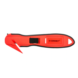 Q-connect xd-g03 Cúter de Seguridad Mango Plástico Ancho Cuchilla 18 mm Blíster 1 Unidad